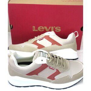 Levi's Men's Oats 2 Vegan Synthetic Casual Trainer Sneaker Tan Brown NIB